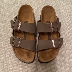 Birkenstock Arizona Taupe Double Strap Sandals